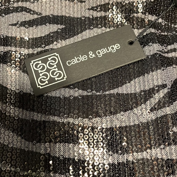 Cable and Gauge Sequin Skirt (M) NWT - Picture 3 of 5